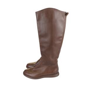 Cole Haan Brown Leather Riding Boots Women's Size 6B Knee High Equestrian‎